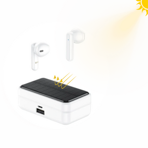 Audífonos Inalámbricos con Panel Solar – Energía Infinita, Sonido Premium